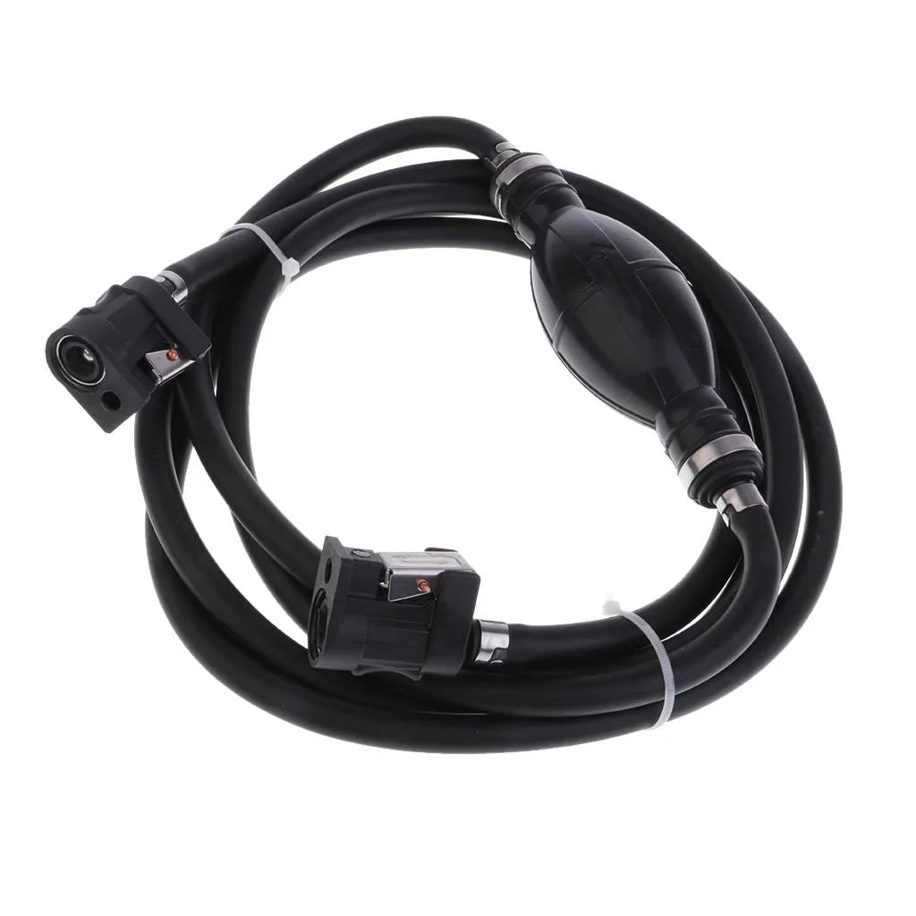 Motor Line Motors with Outboard 6.5x11mm Boat Fuel Black, Hose Primer And Bulb Connector -