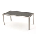 Bay exterior Grey Dining Coral with Wicker Table Top, Aluminum