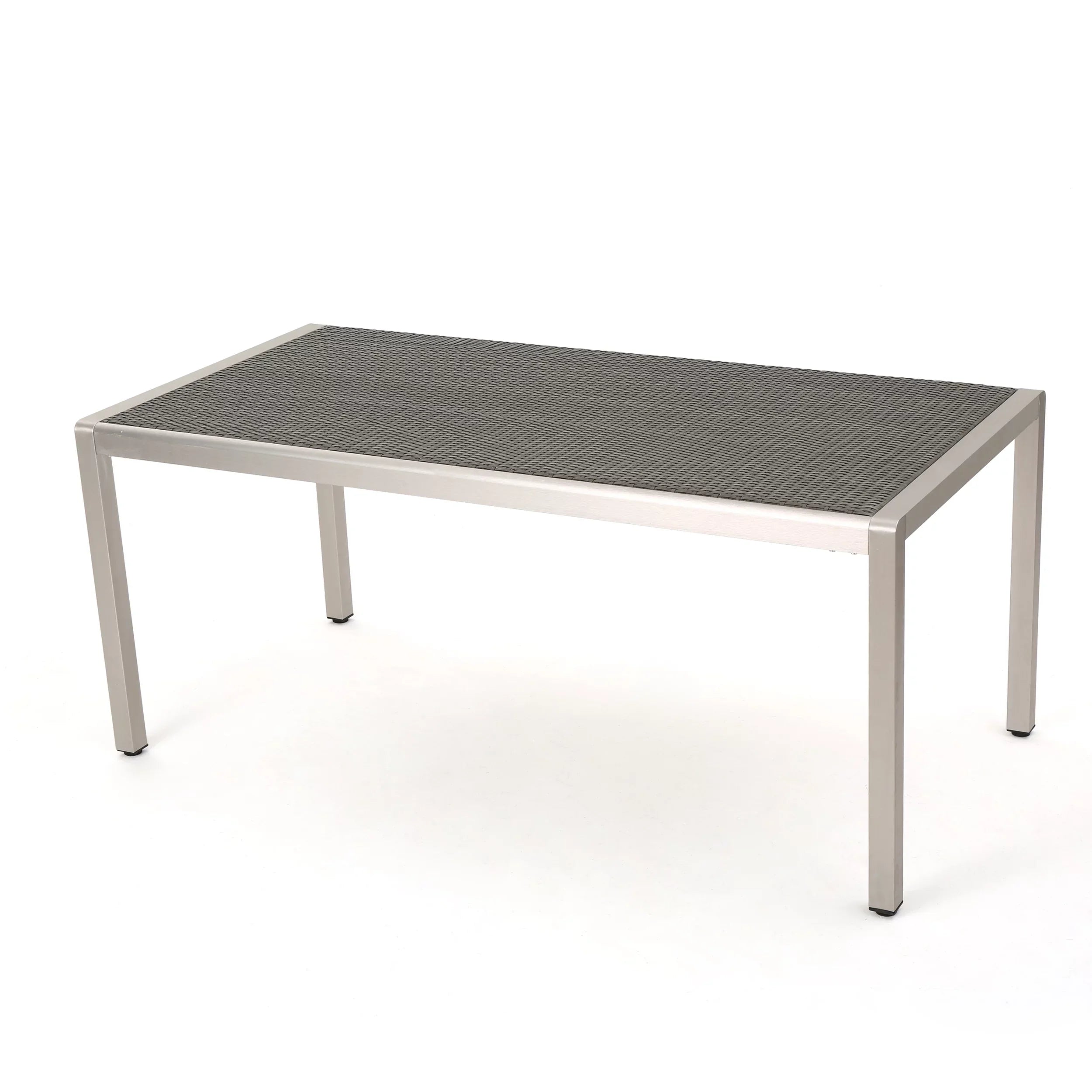 Bay exterior Grey Dining Coral with Wicker Table Top, Aluminum