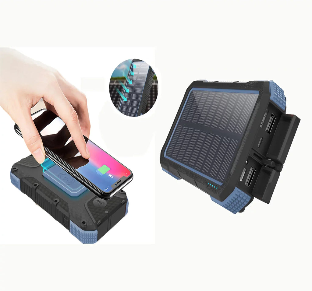 Charging 26800mAh Power Powered Charger Portable Solar Wireless exterior Bank