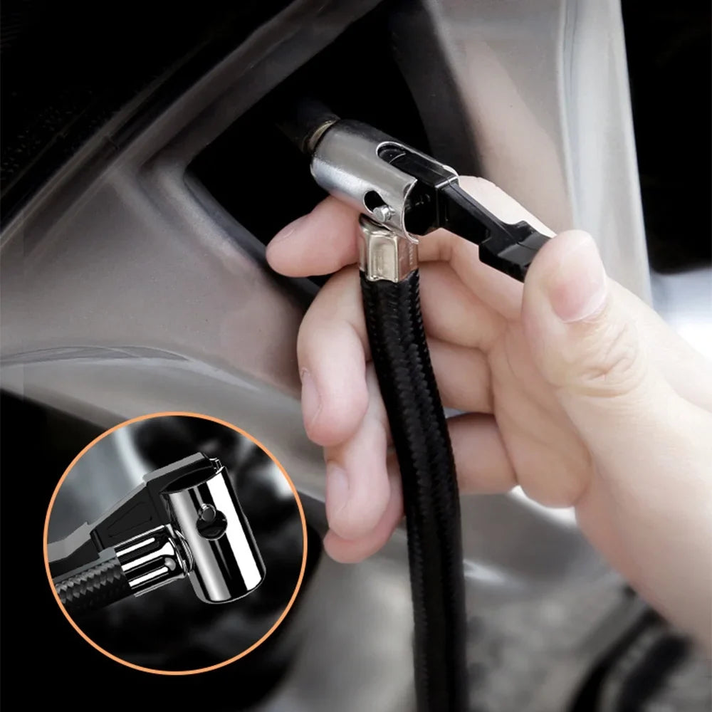 Car Inflator with Auto Compressor Light, Portable Tire Digital Pump, Air 12V Geevorks LED