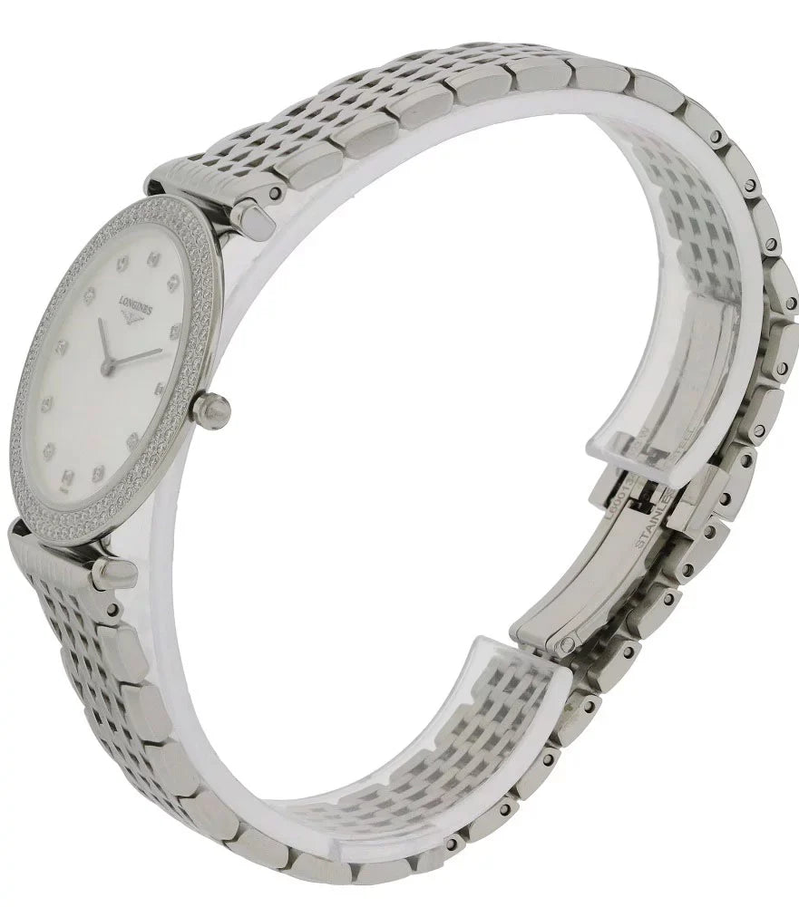 Grande Watch Stainless Classique Steel L4.515.0.87.6 Longines & La Diamond Womens