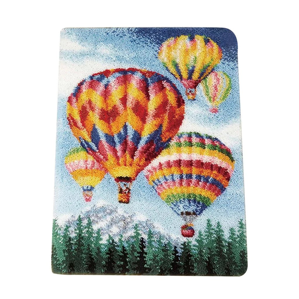Embroidery Rug home for for room Hot and Adults crafts Hook Living Carpet hook and and Blanket Kids Cushion Air hook latch Crochet Balloon latch Rug, Kits,