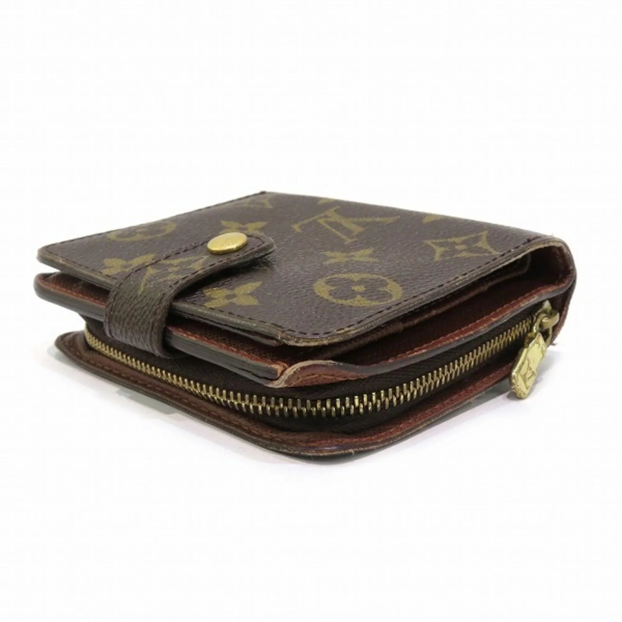 Monogram Women's Zip Pre-Owned Men's Bifold M61667 (Fair) Wallet Compact