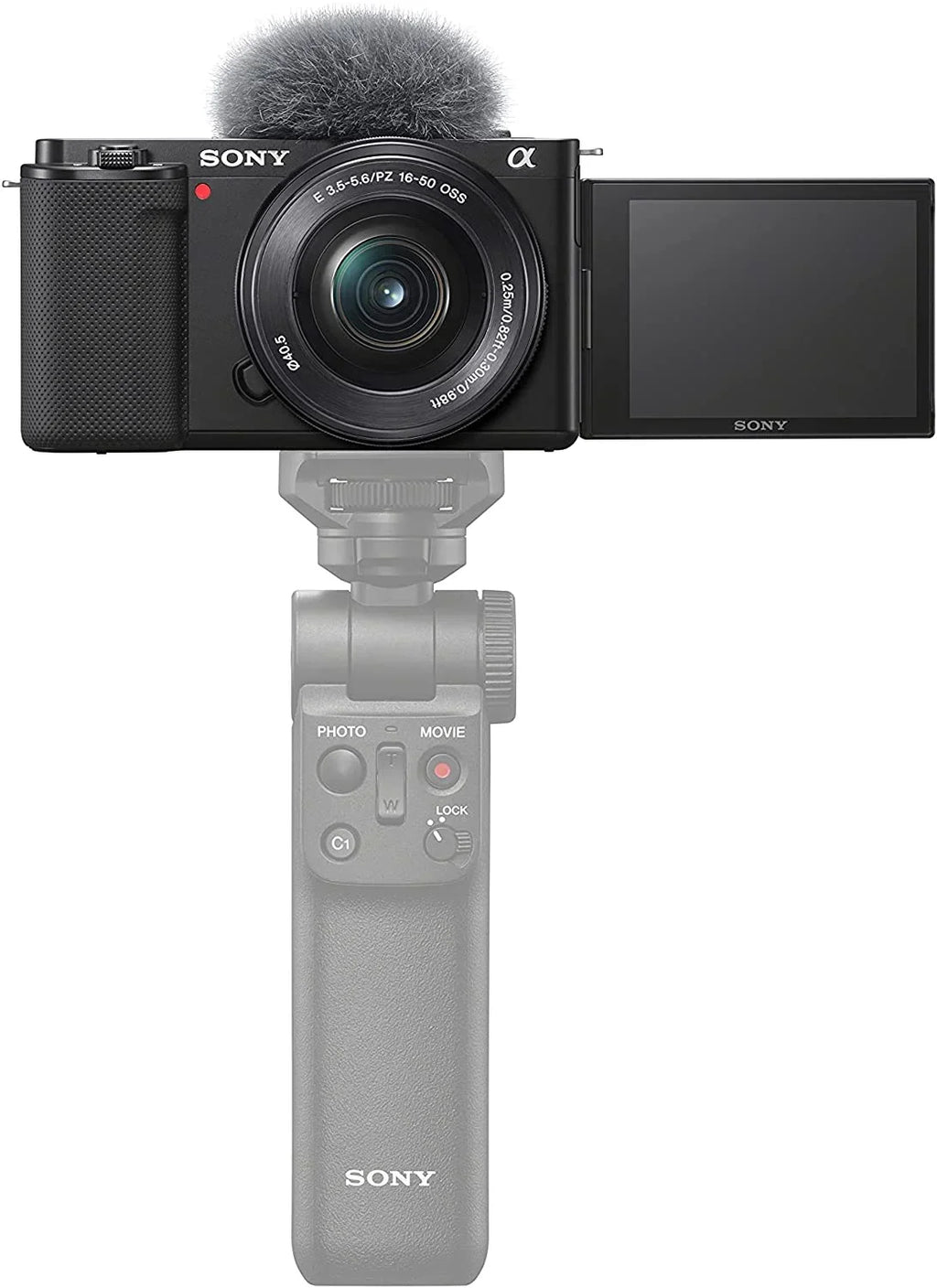 with Camera Lens, Alpha 24.2 1.97", Black Megapixel ZV-E10L Mirrorless 0.63",