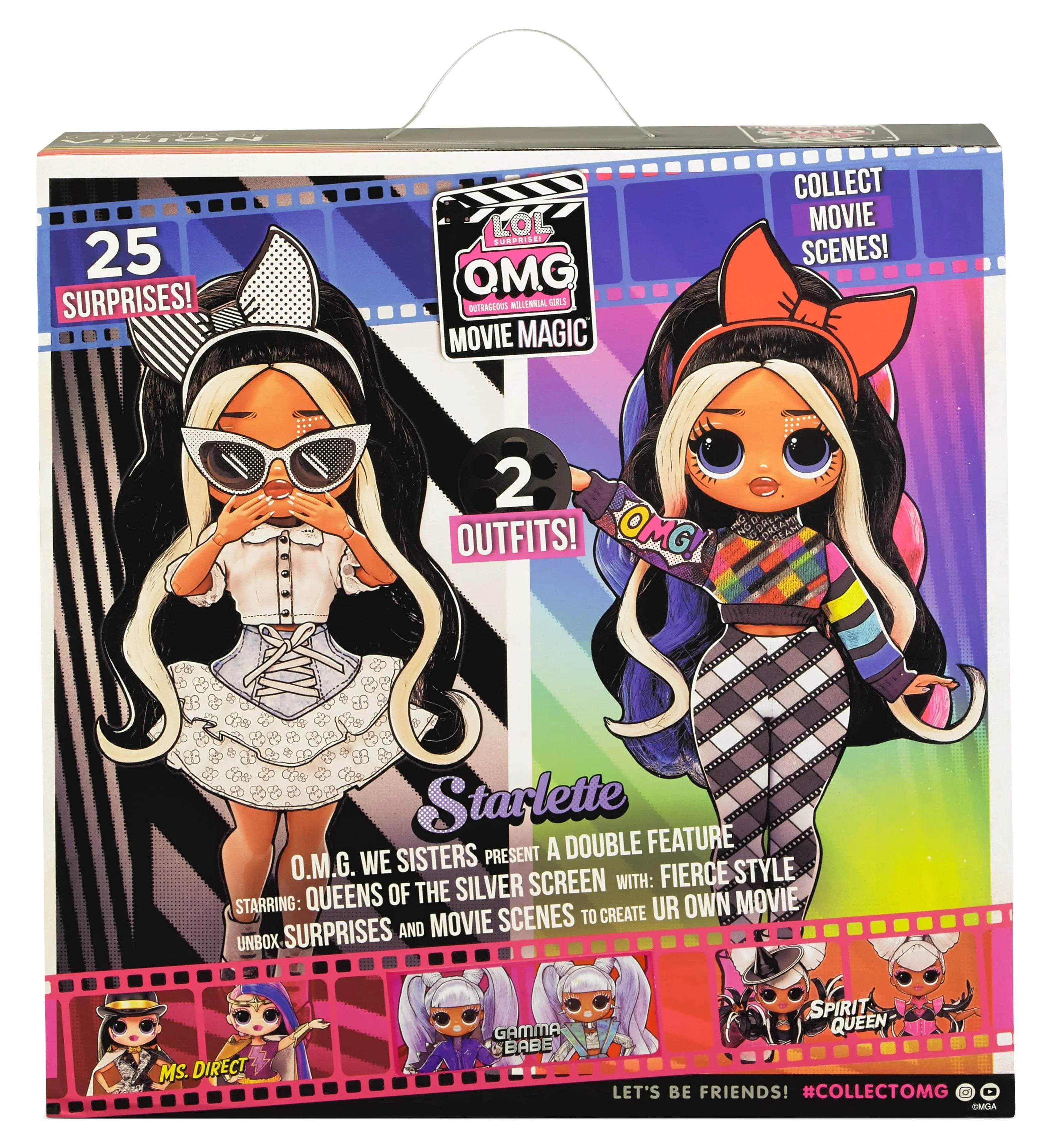 LOL 3D Magic™ Surprises With Surprise - Movie Starlette OMG Glasses, 25 Toys 2 Including Fashion Fashion for Doll Outfits, Girls 4 Playset 5 Movie Ages 6+