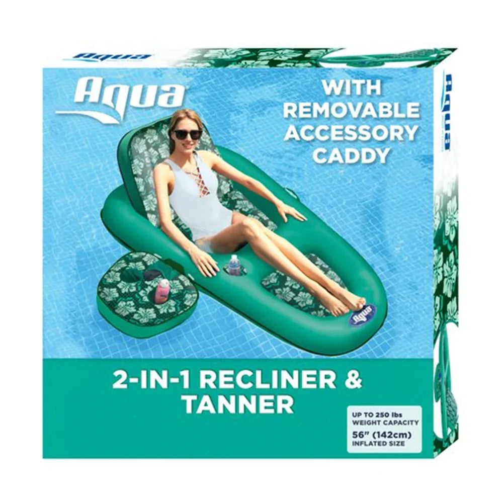 Campania Leisure Gravity 2in1 Aqua Float Lounger, Pool Floral Zero &