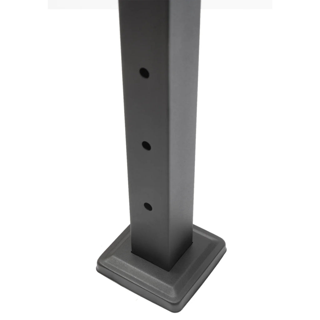 Pre-Drilled Cable Railing Post Fence 36''x2''x2'' Cable Wood for Square Level Railing Deck Two Post Sides System Stainless Steel Concrete Level