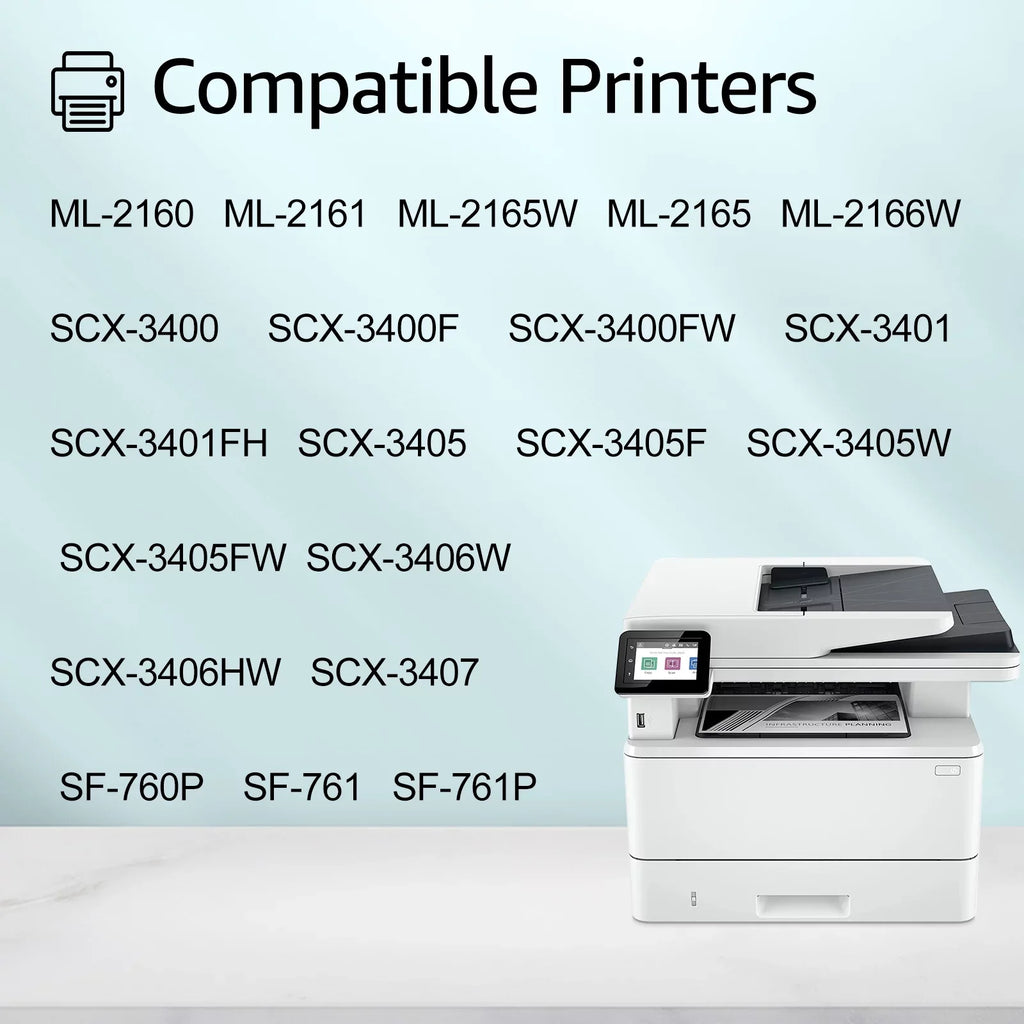 2 ML-2165 Cartridge 101S with GREENCYCLE ML-2165W SCX-3400 Pack SCX-3405FW SCX-3405W Compatible Black Toner MLT-D101S for Replacement Printer
