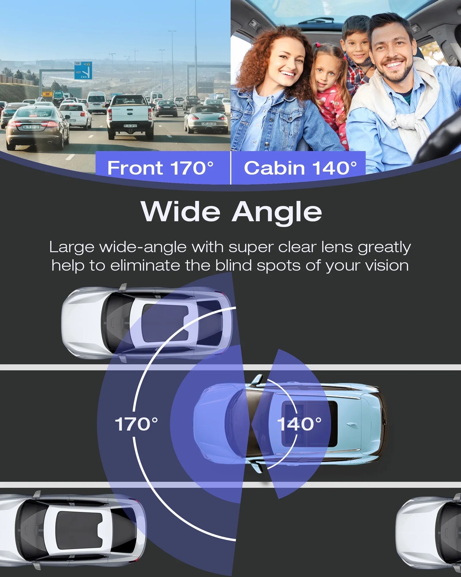 TOGUARD Car 1080P LCD ,Parking Night Inch Cam G-Sensor, Car Dash Recording, Display 1.5 Vision HDR Camera Loop Camera ,IR Mode, FHD