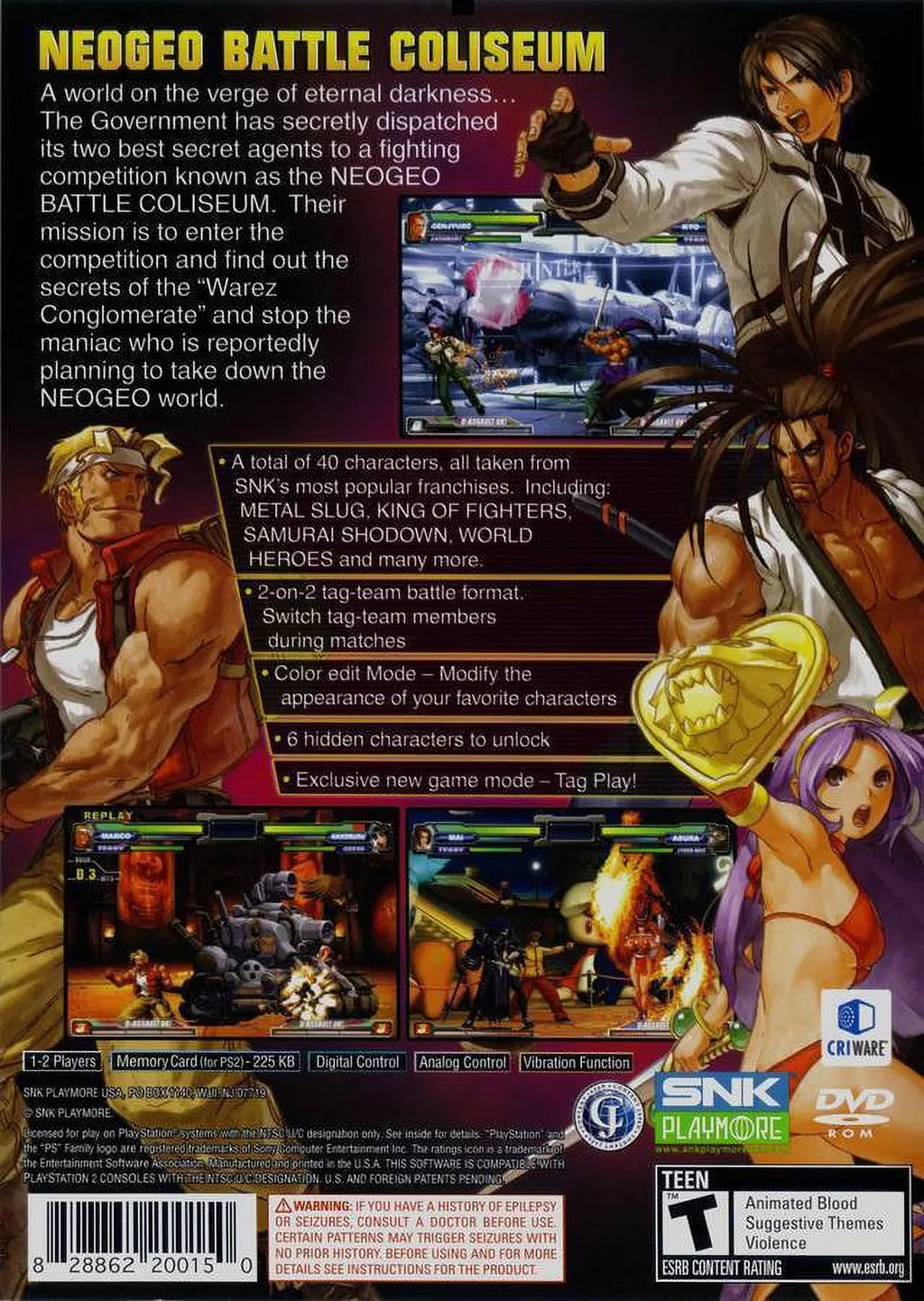 NeoGeo Colliseum Battle PS2
