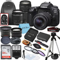 64GB ZeeTech Lens, 18-55mm, Camera DSLR with Tripod 90D and EOS SanDisk Backpack, 75-300mm Card, Accessory Bundle Canon Flash,