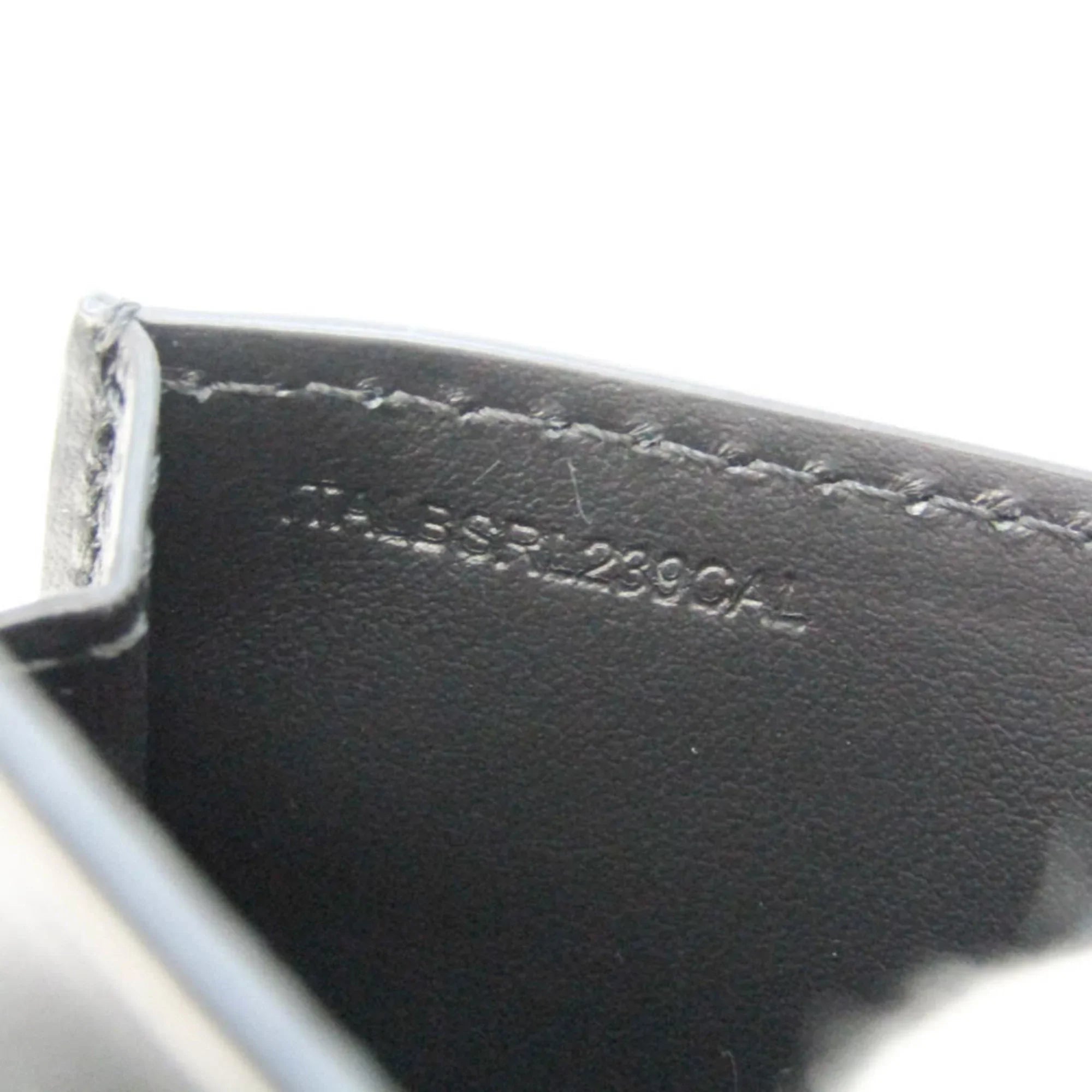 Case Leather Chain Card Case Coin 8011333 (Good) Pre-Owned Burberry Black