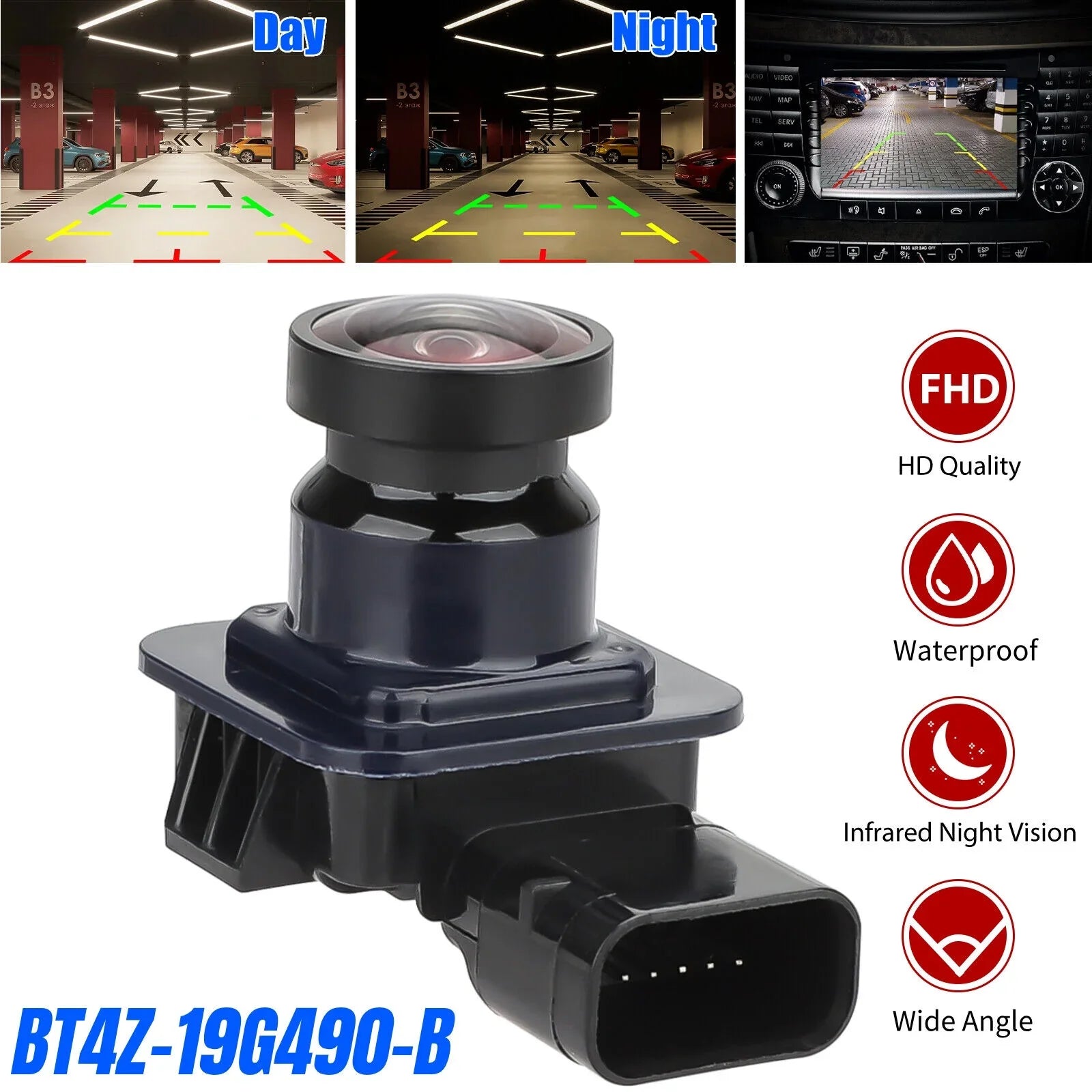 For Camera 2012 Fit 2015 2011 Backup 2014 BT4Z-19G490-B Edge View 2013 Rear