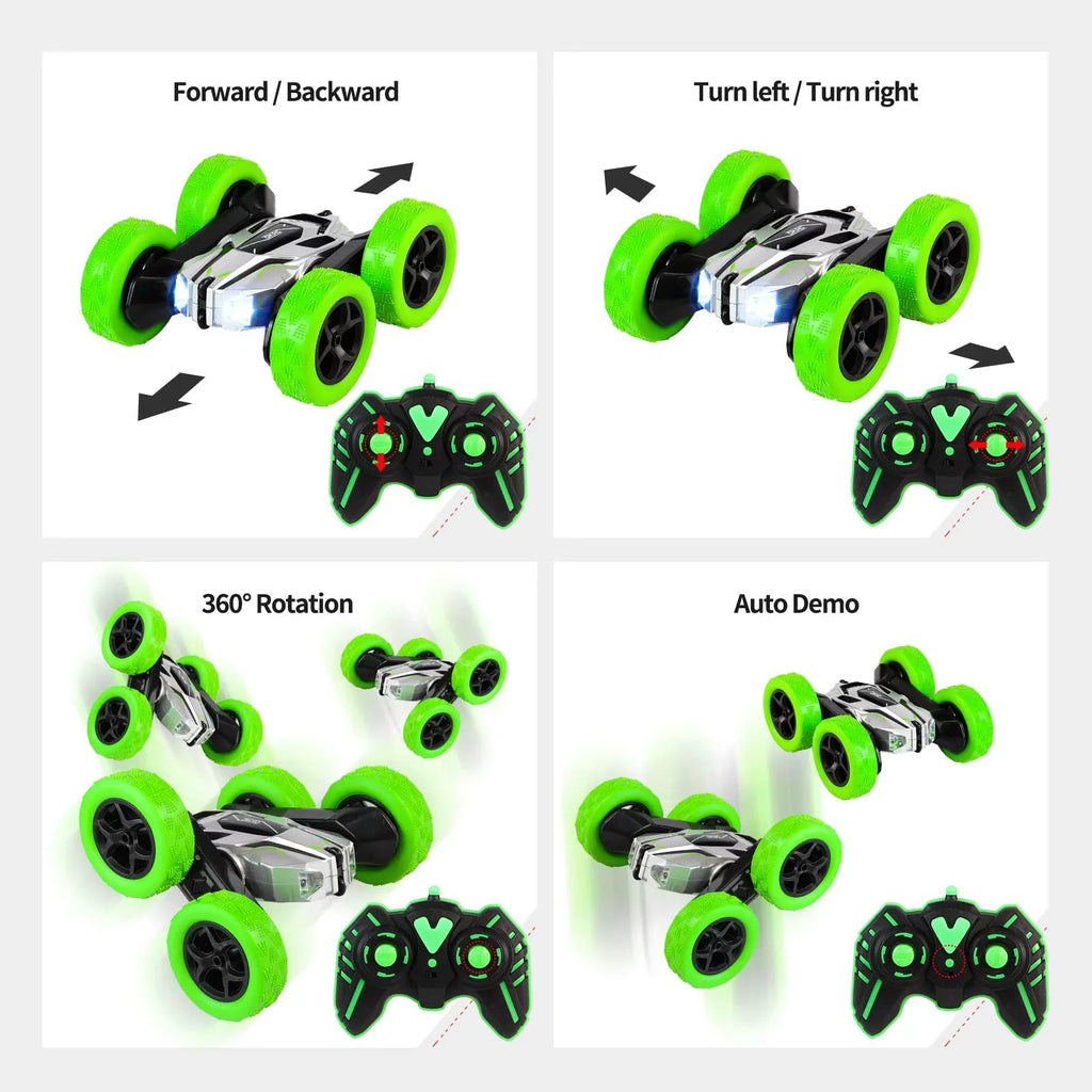 High-Speed Control Car, Car Remote for Swing Arm Control Boys Remote Car Stunt Rotating Cars RC Toy Double-Sided 360 Cars Flip 8-12 4WD Car Drift RC °