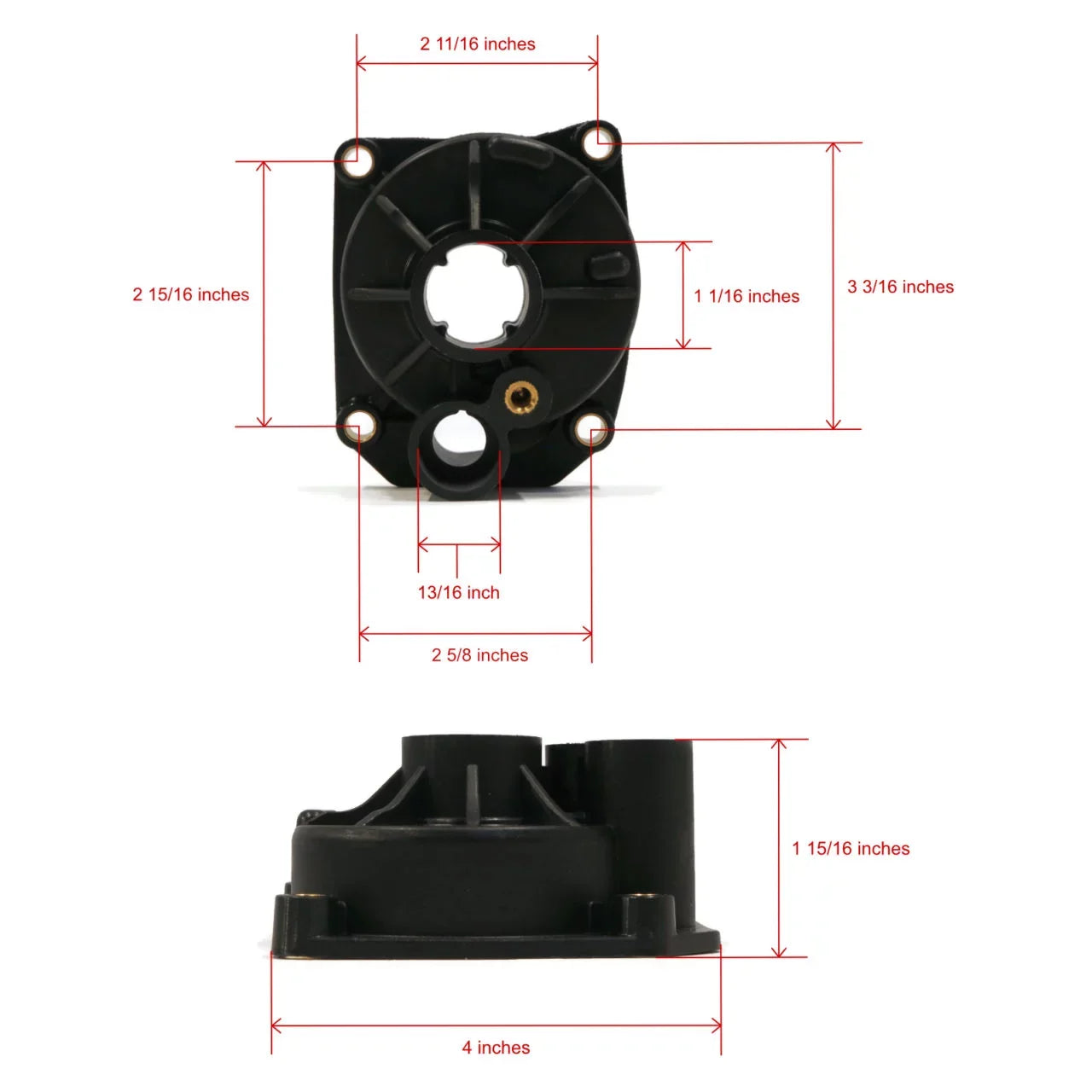 Transom liquid For Kit Evinrude Pump 60 HP | E60TLCUC Outboard, ROP 1987 The 15" Impeller Shop