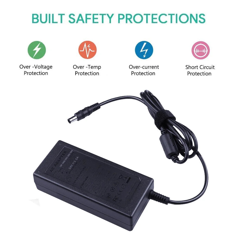 2.5A For Speaker Adapter HW-FM35C 24V HW-HM45C HW-F355 AC/DC Wireless