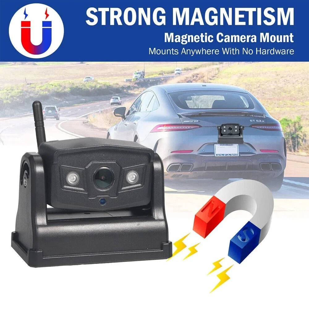 Backup Battery JahyShow Wireless, High-Capacity View Camera, Front/Rear Magnetic 9600mAh WiFi