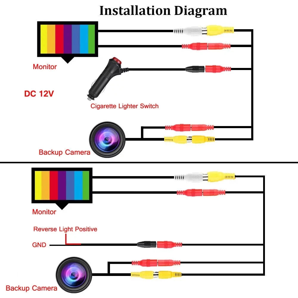 Camera System Parking Truck Night Kit For Monitor 7'' Back Vision RV Backup and