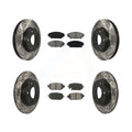 Coated 2019-2021 Front FWD Rotors - Pads CX-3 Mazda Auto Slotted Brake Rear For Transit And Semi-Metallic Disc Kit Drilled KDS-100840