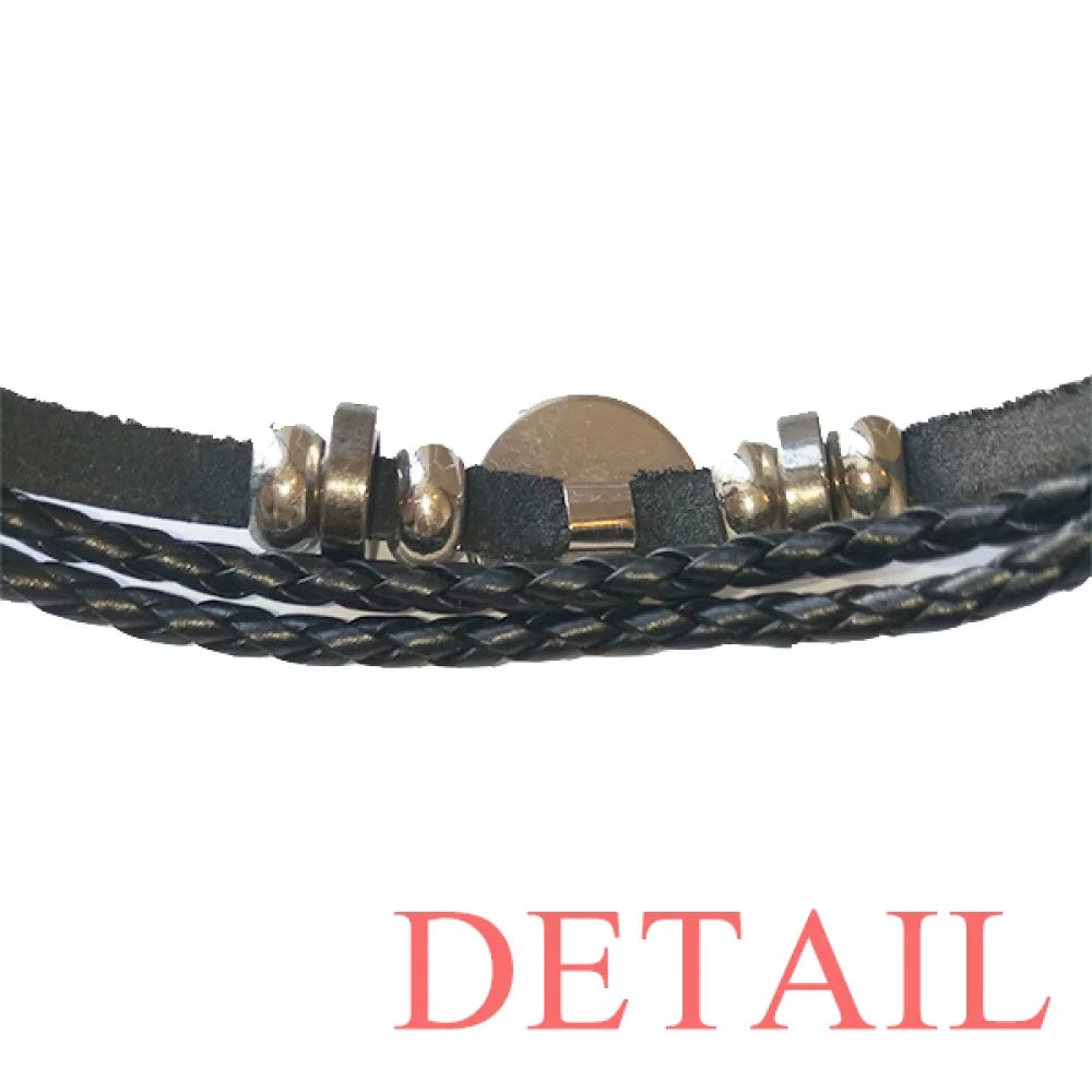 Rope Woven Wristband Braided Chevalier Corselet Animation Bracelet Leather