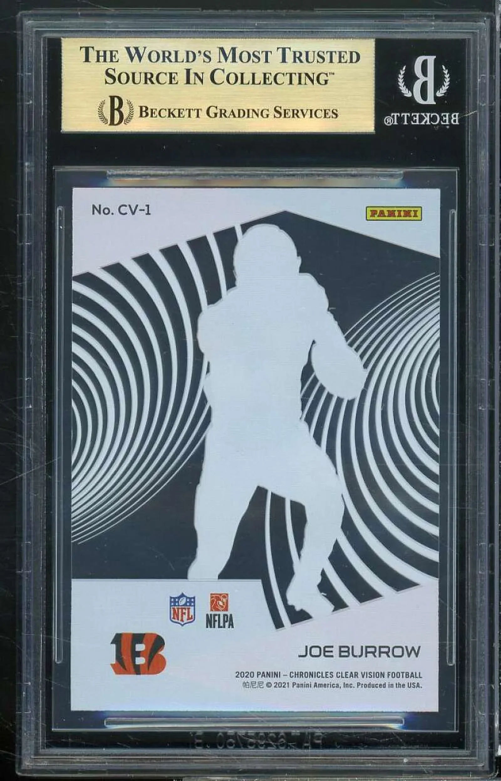 Burrow BGS Joe Rookie #1 9) 9.5 Rookies Clear Vision 9.5 2020 Panini 9.5 (9.5