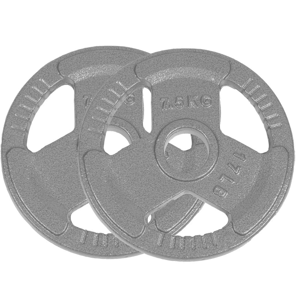 17LB Olympic 2 Weightlifting, Plate Weight Cast Iron Olympic Pack Strength Standard and or Training Plates, for