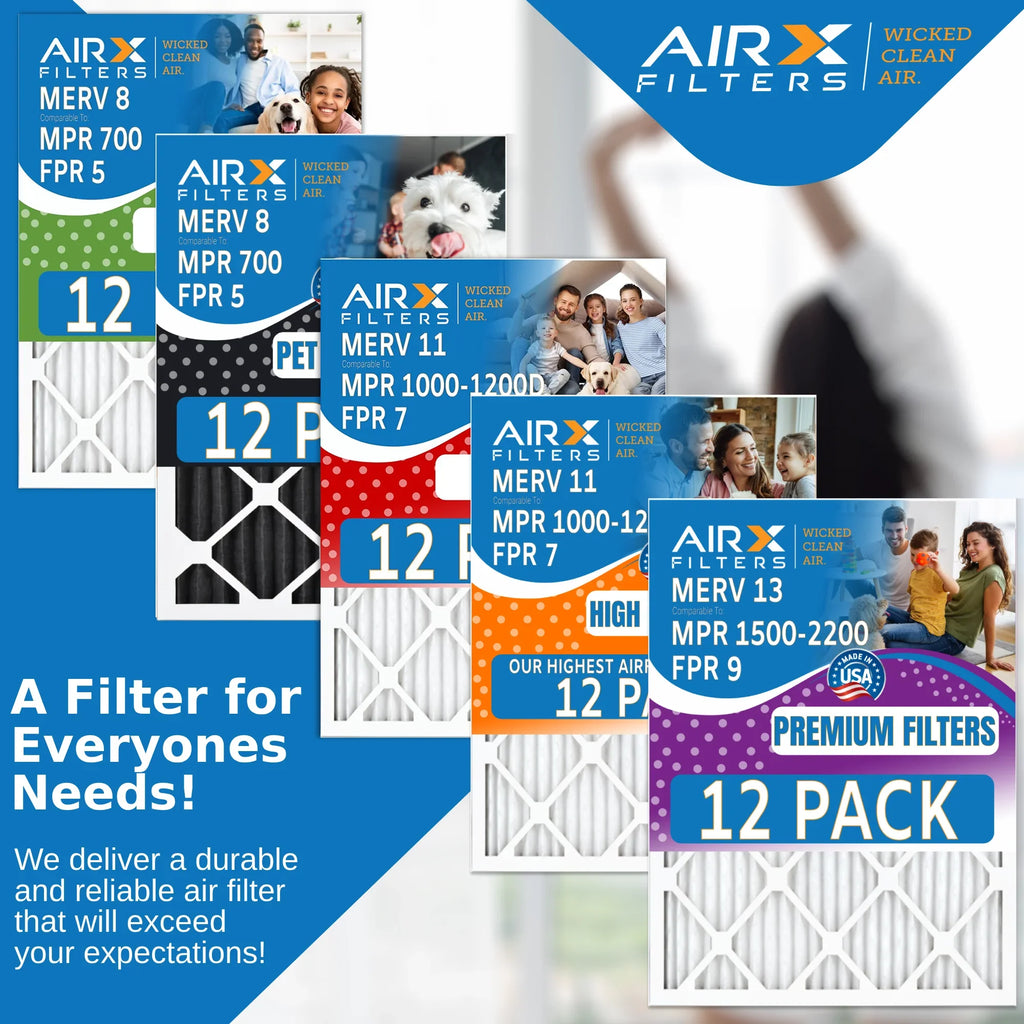 FILTERS in - MPR MERV Filters Air 700 Made 12 Filter Rating, of CLEAN AIR. FPR 8 to 20x36x1 Pack Furnace by Comparable WICKED AIRX USA 5 &