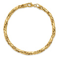 Link Gold Bracelet 14k Men's Polished Fancy