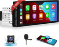 Carplay 2G+32G Car Radio Din Android Auto 6.86 GPS Dash podofo Unit Bluetooth Backup in Touch HD Wireless Stereo HiFi THONZER Camera WiFi Audio Car Screen Head Android Single inch Subwoofer with