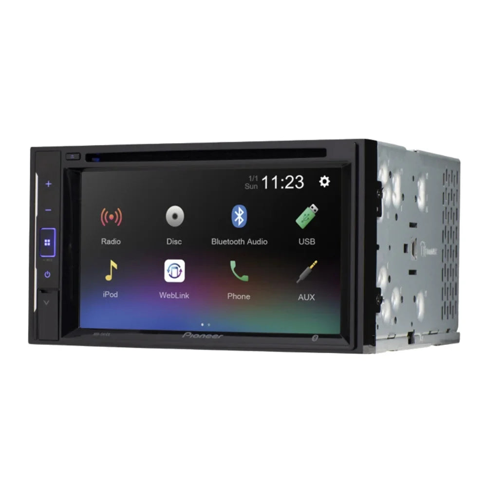 Pioneer Kit Kit Radio and for Installation Mounting Double Bundle 2004-2008 Camera, DVD with F-150 Car Din Stereo - /Bluetooth KIT395 - Multimedia Touchscreen Backup