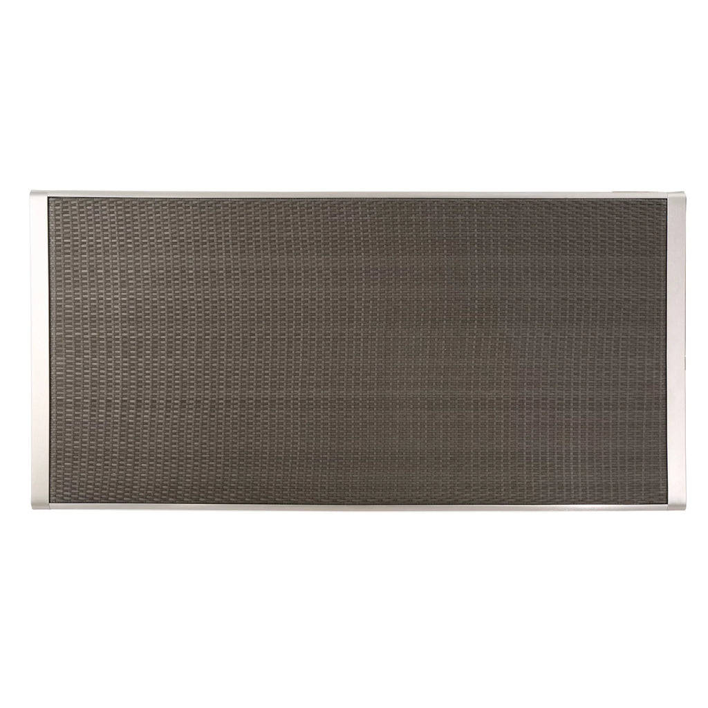 Bay exterior Grey Dining Coral with Wicker Table Top, Aluminum
