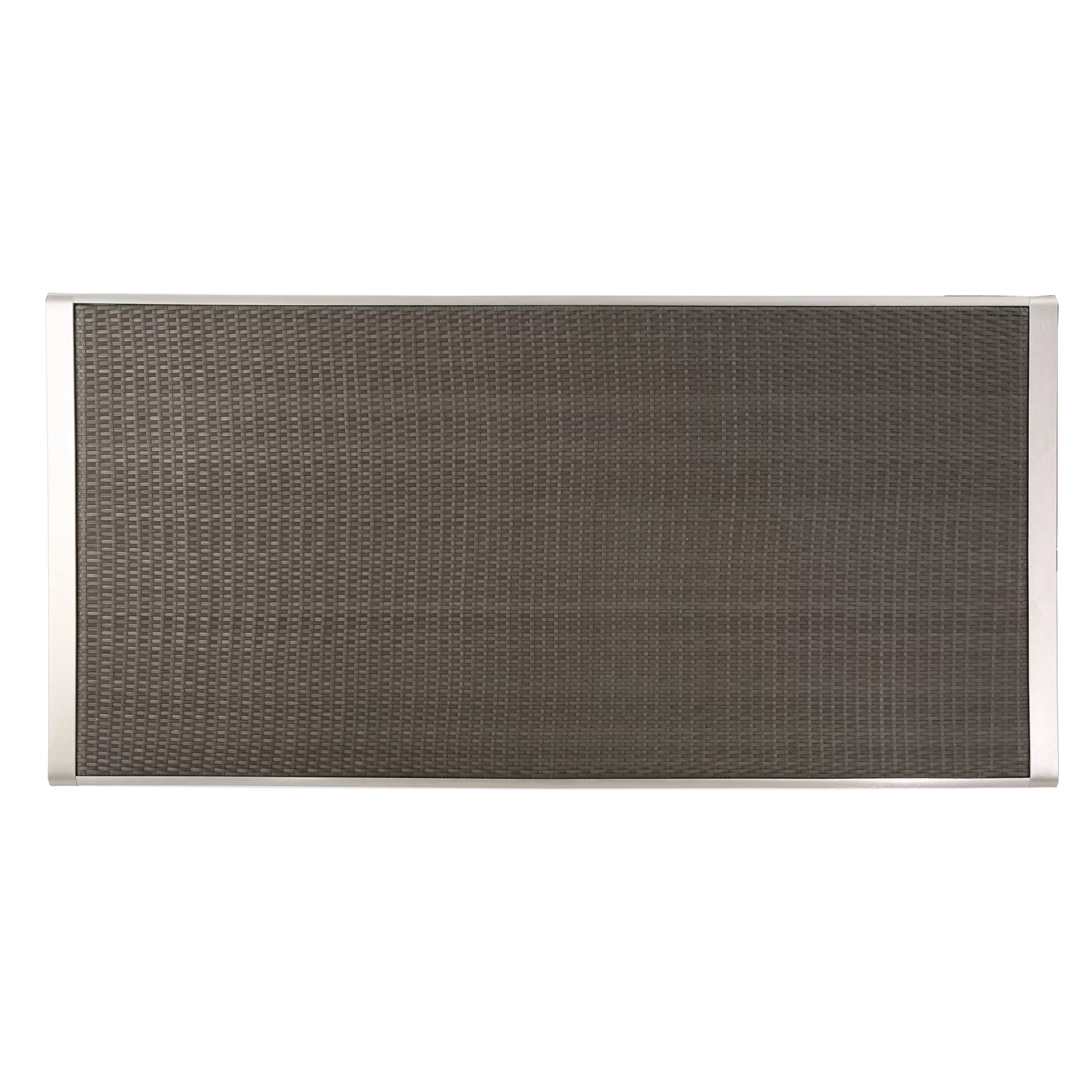 Bay exterior Grey Dining Coral with Wicker Table Top, Aluminum
