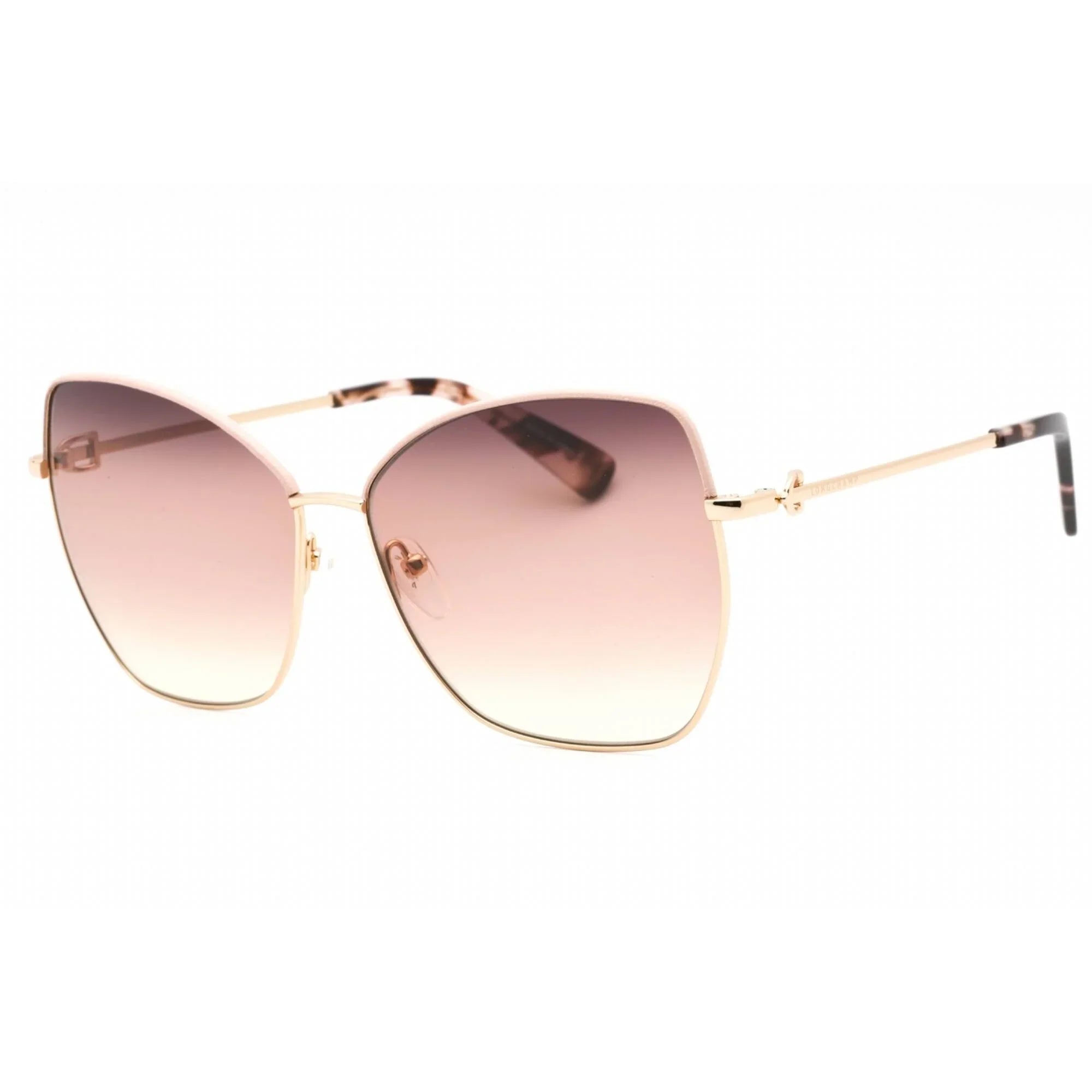 Rose / Brown LONGCHAMP 774 SL Sunglasses Peach 156 Gold LO