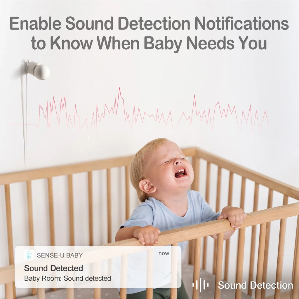 Pan-Tilt-Zoom, Background with Smart 2-Way Video Zone Activity Crying 2K Sense-U Vision, Talk, Sound/Motion Fee, Eligible) No Detection, Night Monitor(FSA&HSA Audio, Person/Baby Monthly Baby