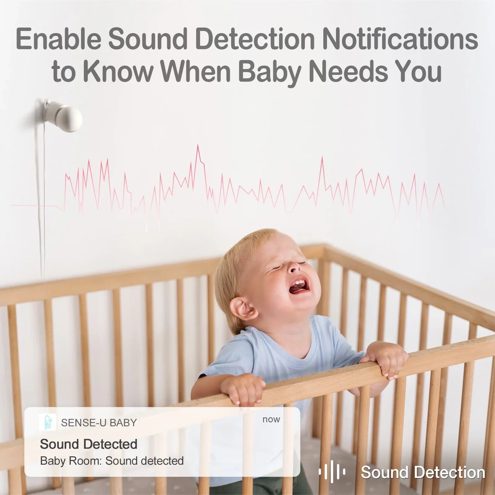 Pan-Tilt-Zoom, Background with Smart 2-Way Video Zone Activity Crying 2K Sense-U Vision, Talk, Sound/Motion Fee, Eligible) No Detection, Night Monitor(FSA&HSA Audio, Person/Baby Monthly Baby