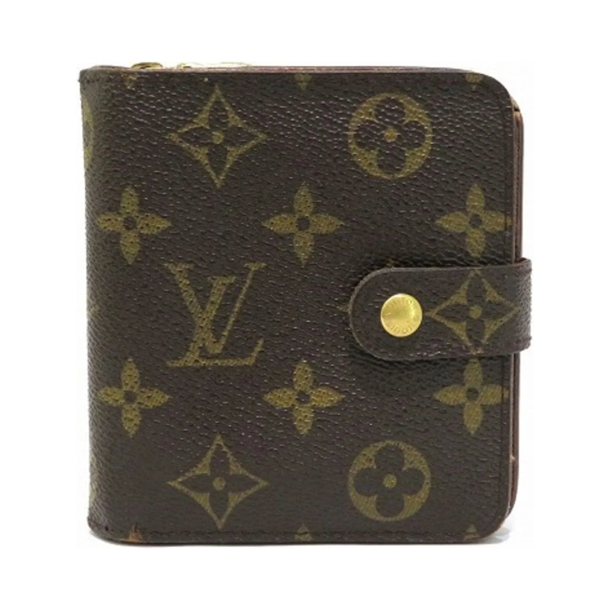 Monogram Women's Zip Pre-Owned Men's Bifold M61667 (Fair) Wallet Compact