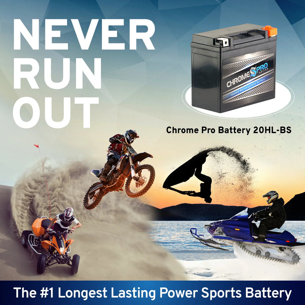 Stx (20hl-bs Battery 12 Kawasaki Replacement for Ytx20hl-bs Pro Volts,18 Ah, Cca) Jt750 Battery 1998 Sts, 310 Chrome