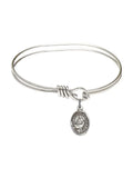 Bangle Sweden Bracelet 3/4 5 Sterling of St. Hook Catherine inch w/ in Eye Oval Silver