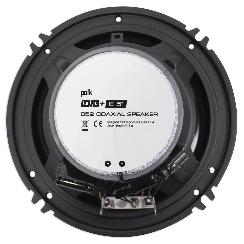 6.5" Polk Audio 300w (2) Car/Marine/Motorcycle DB652 Speakers+Speaker