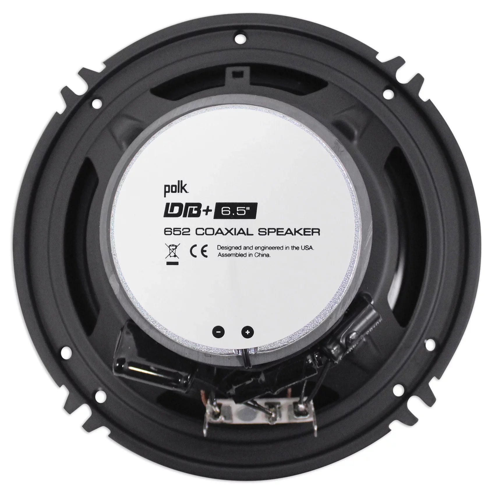 6.5" Polk Audio 300w (2) Car/Marine/Motorcycle DB652 Speakers+Speaker
