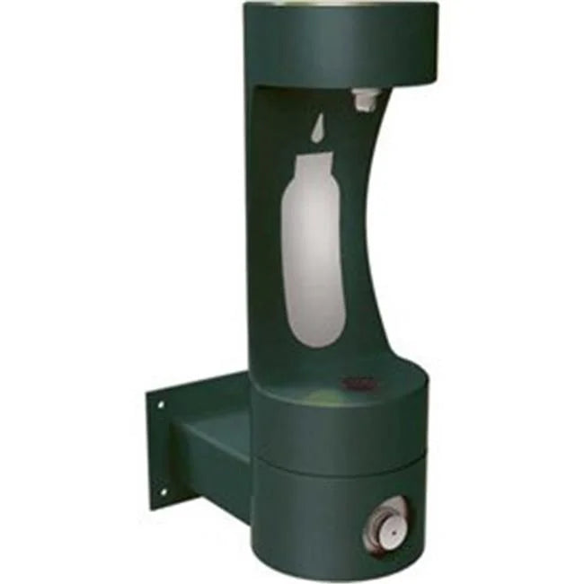 Station, Pedestal Refilling Single Fountain Wall-Mount liquid Level with exterior Evergreen