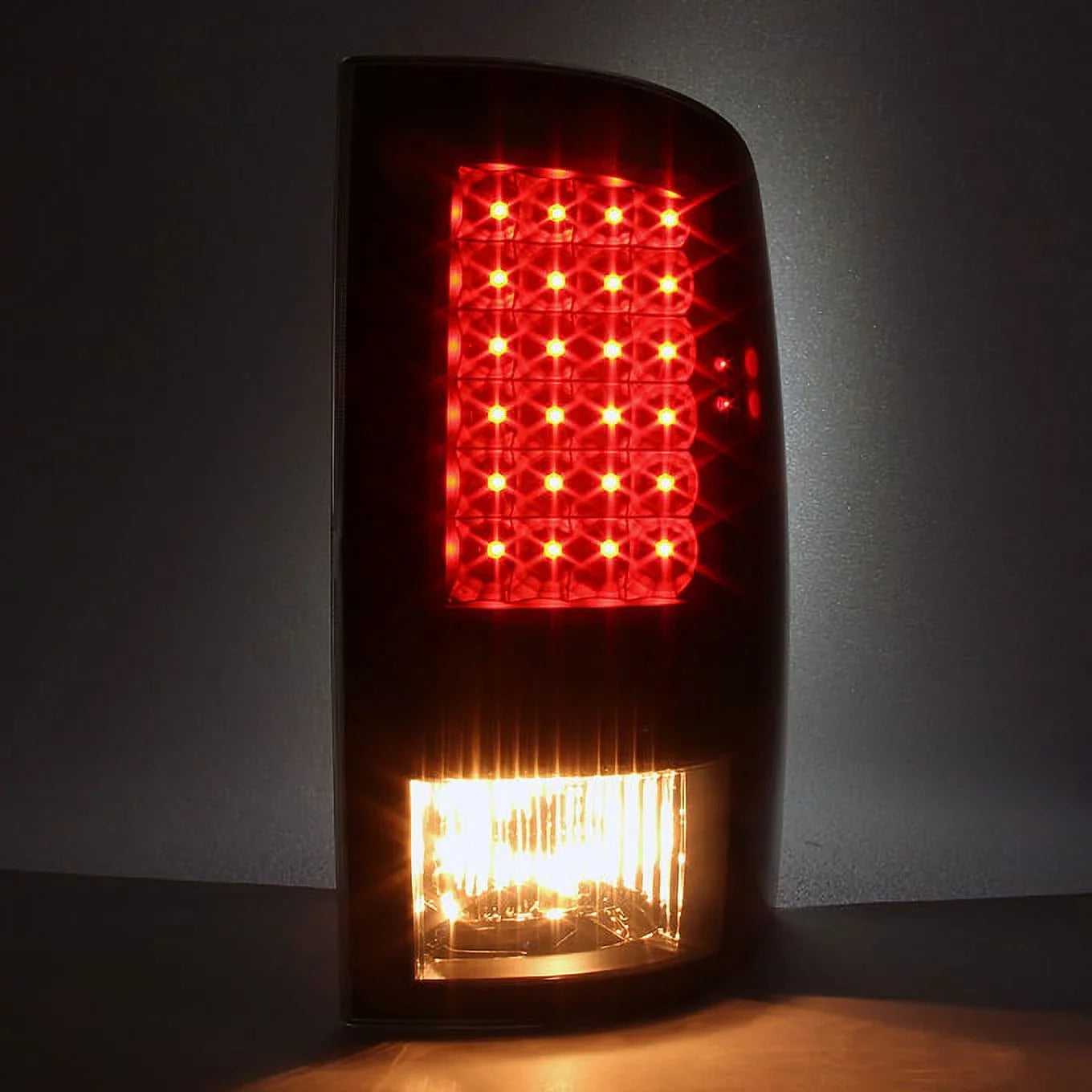 '- LED Lamp 2009-18 Dodge + 2010-18 | 3500 Ram Pickup 1500 Black Pair For Taillights Brake Ram 3Rd LED AKKON 2500