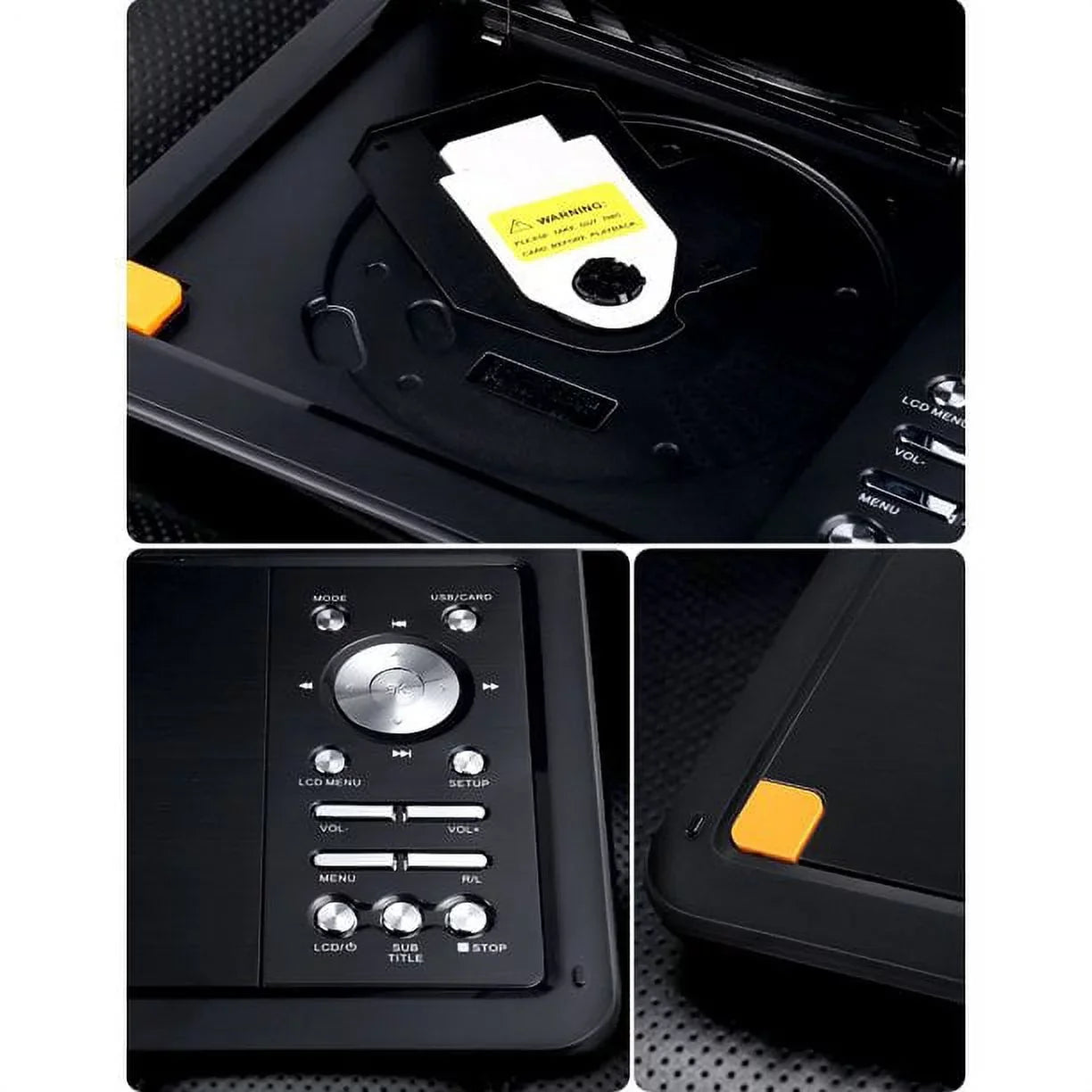 for HD Kids Screen, 4-6 Player Car, Swivel 7.5" 9.5" DVD Built-in Yoton with Battery Hours and Portable