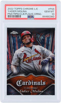 #PS-6 St. Orange Authenticated 10 #/25 Yadier Cardinals Chrome Topps 2022 PSA Card Molina Louis