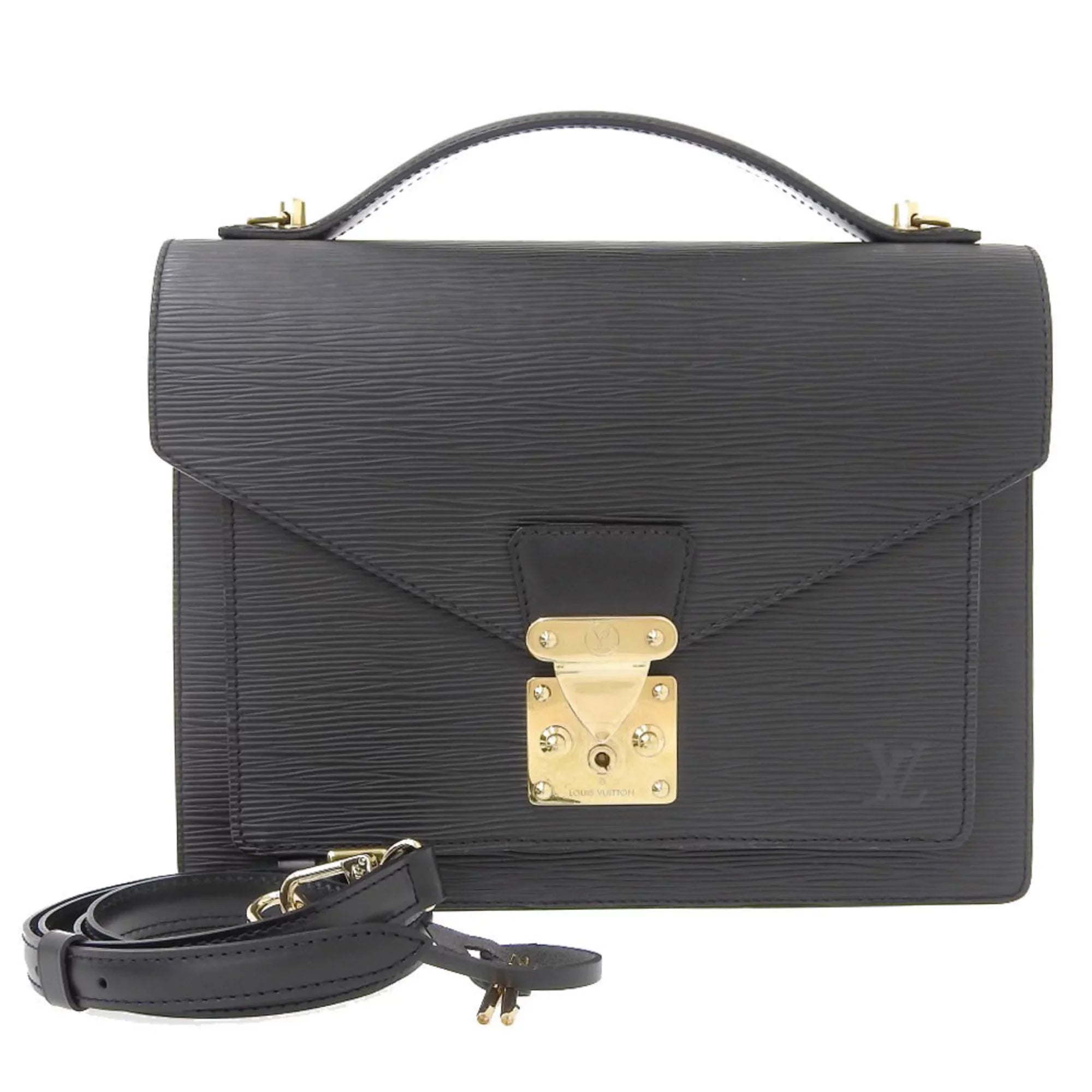 2WAY Used Monceau Epi Bag Authenticated Noir M52122