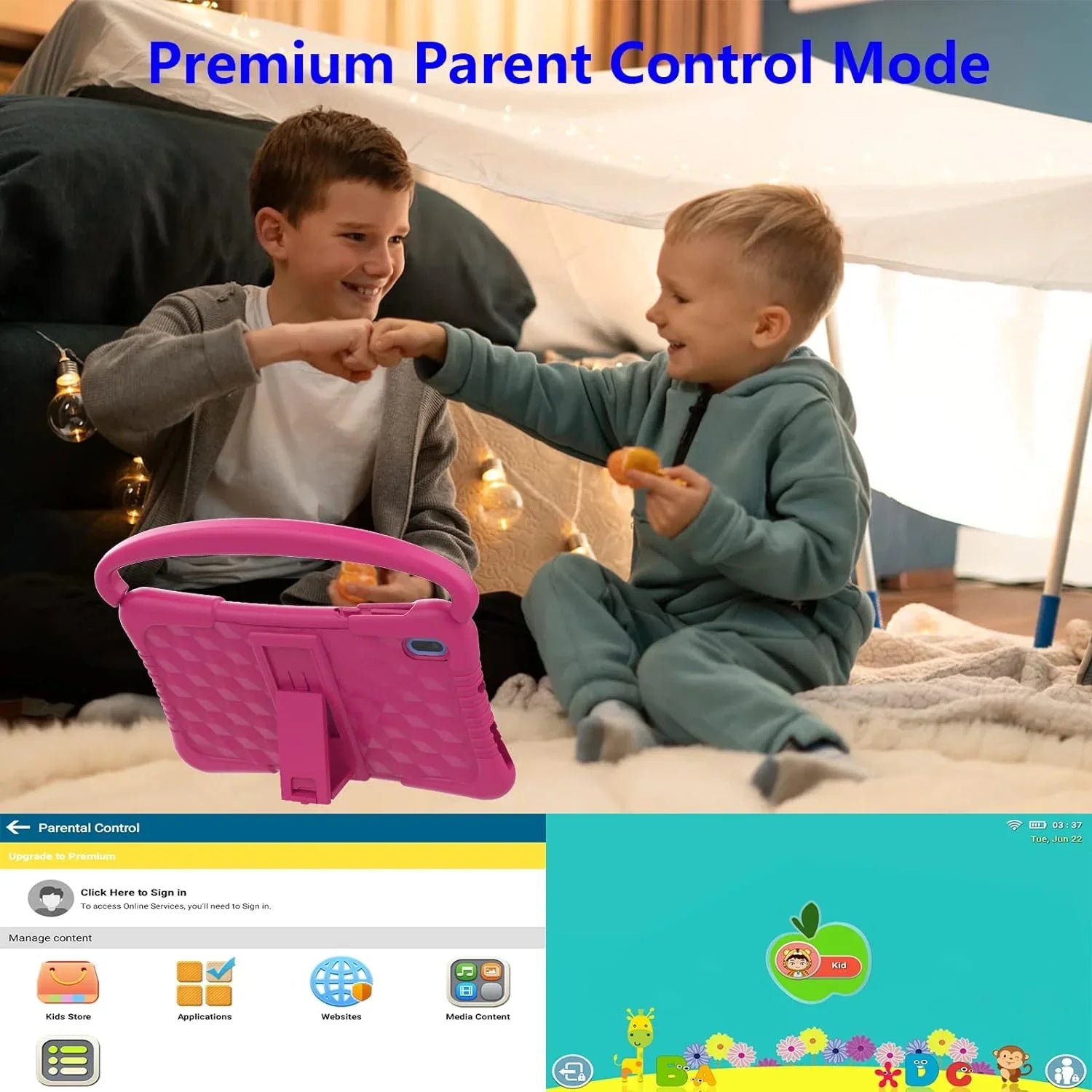 Parental Tablets inch Kids Kids Toddler Tablet 7 Games 32G Dual Android Pre-Installed with for Software WiFi Educational Netflix Kids Tablet 11 Kid-Proof Tablet Camera Kids YouTube Control,
