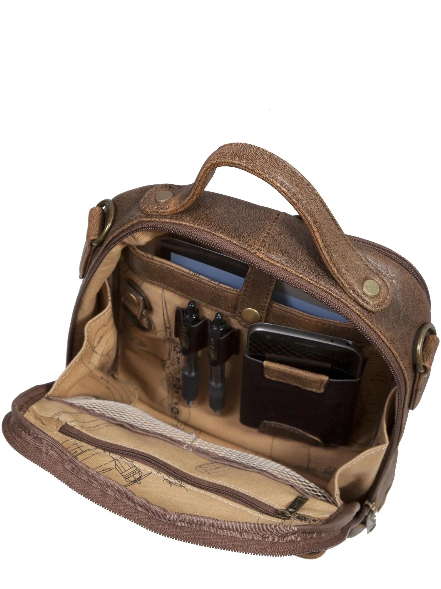 Tote (Men's) Aerosquadron Travel Scully Bag Leather