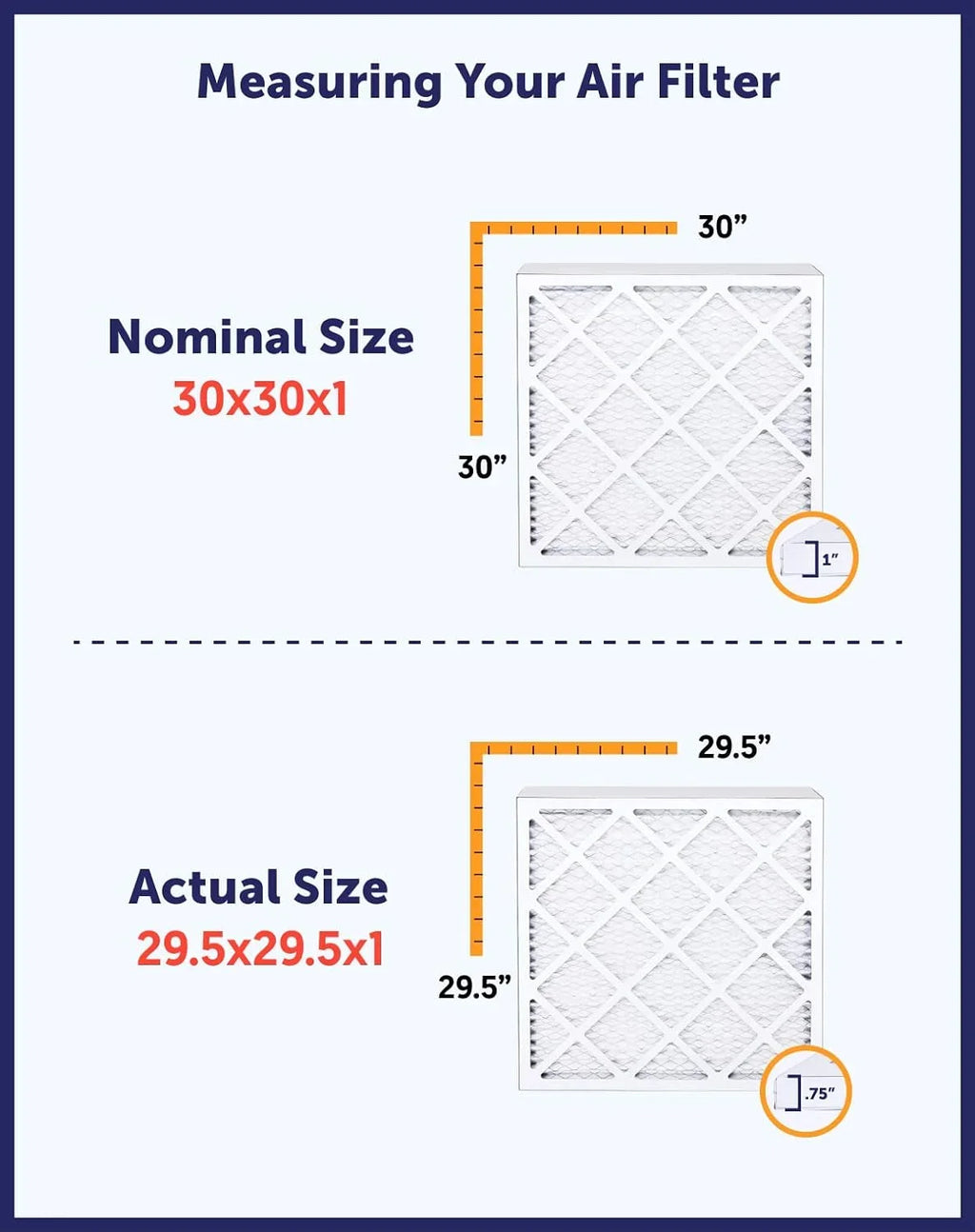 x Filter Air King | A/C Furnace HVAC IN MERV | 4-PACK Pleated .75" x 33.5 Actual dimension: | Filter 23x33.5x1a 23 USA | MADE 8 Filters