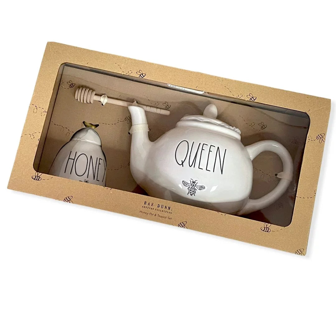 Jar Pot Dunn Gift oz and Queen Honey Set By 11.5 oz 59.2 Rae Teapot Magenta